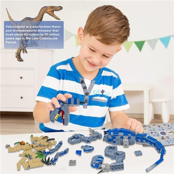 Dinosaur Toys Compatible with Lego, 649PCS Velociraptor Building‎  6-10 Boys, - Picture 7 of 7